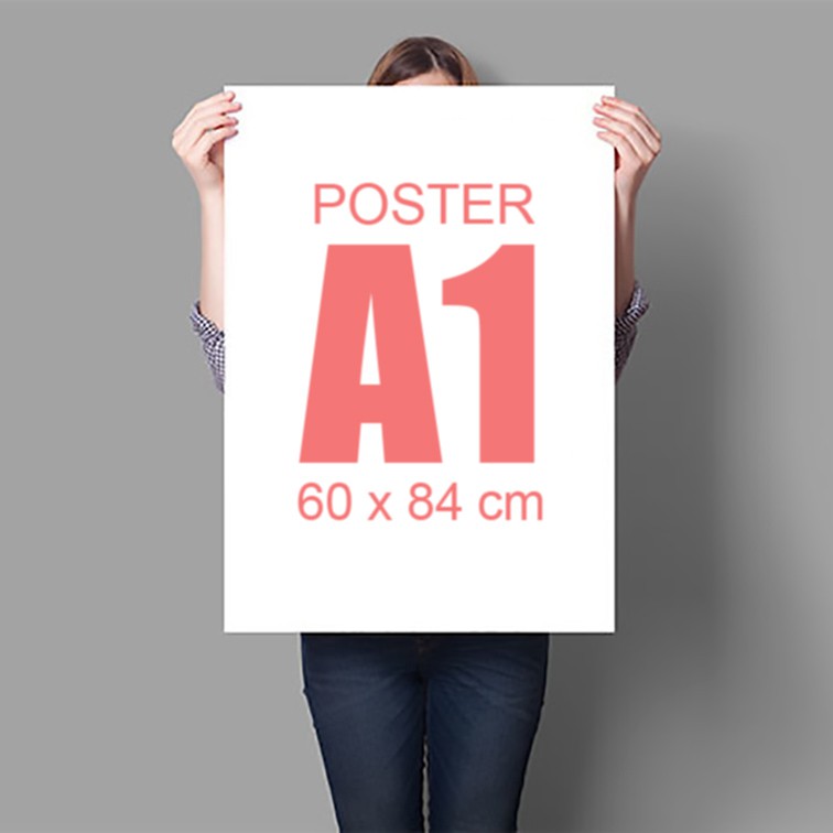 Print A1 Photo Poster Image (60x85cm) Vinyl Sticker with Full Color ...