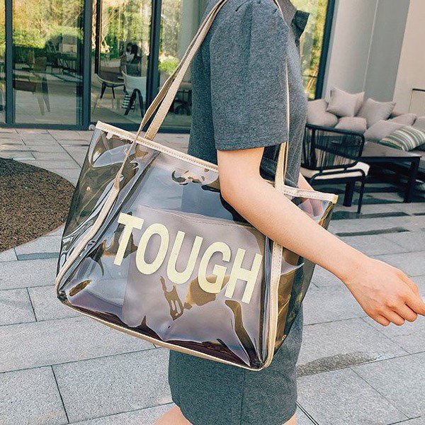 Big transparent bag best sale