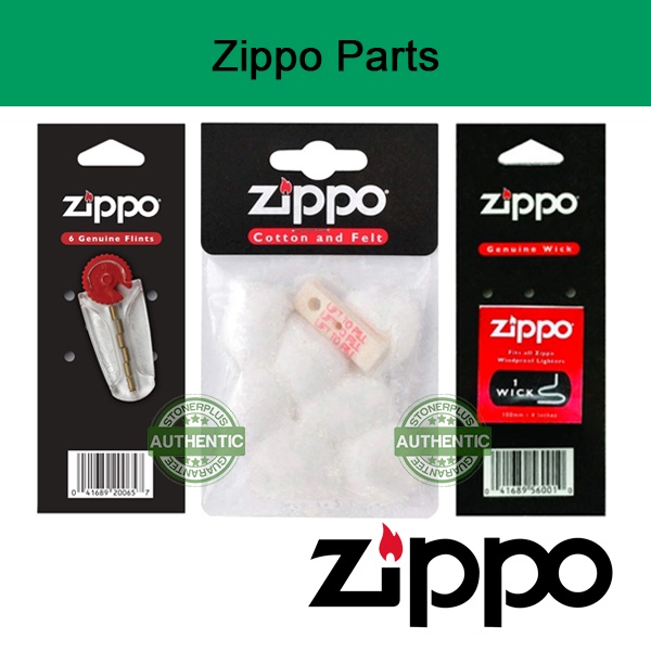 Zippo Replacement Accessories Kit (Flint, Wick, Cotton & Felt) Original