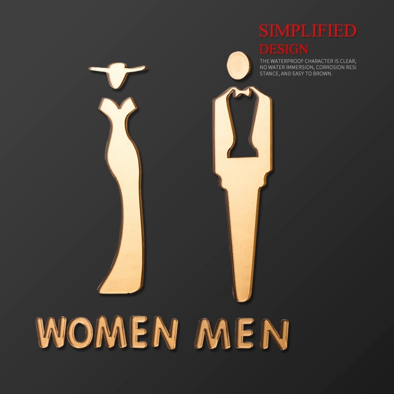 Personalized Washroom Signboard Creative Men's and Women's Washroom ...