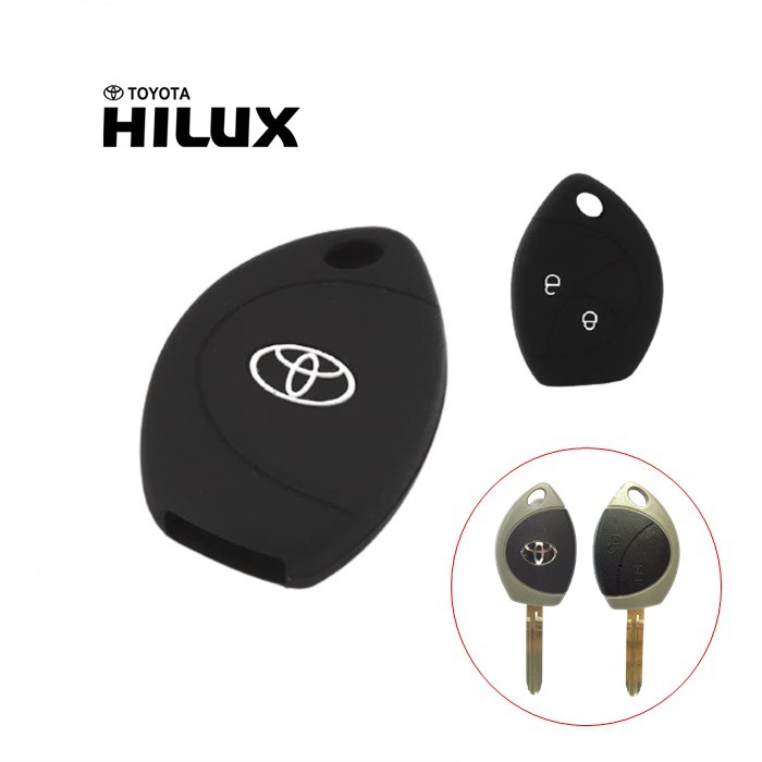 TOYOTA HILUX VIGO INNOVA FORTUNER Silicone Car Remote Key Cover Case