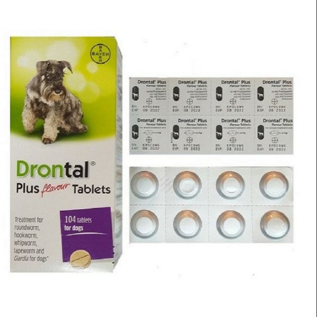 Bayer Drontal Plus Flavour Tablets for Dogs (1 tablet) Shopee Malaysia