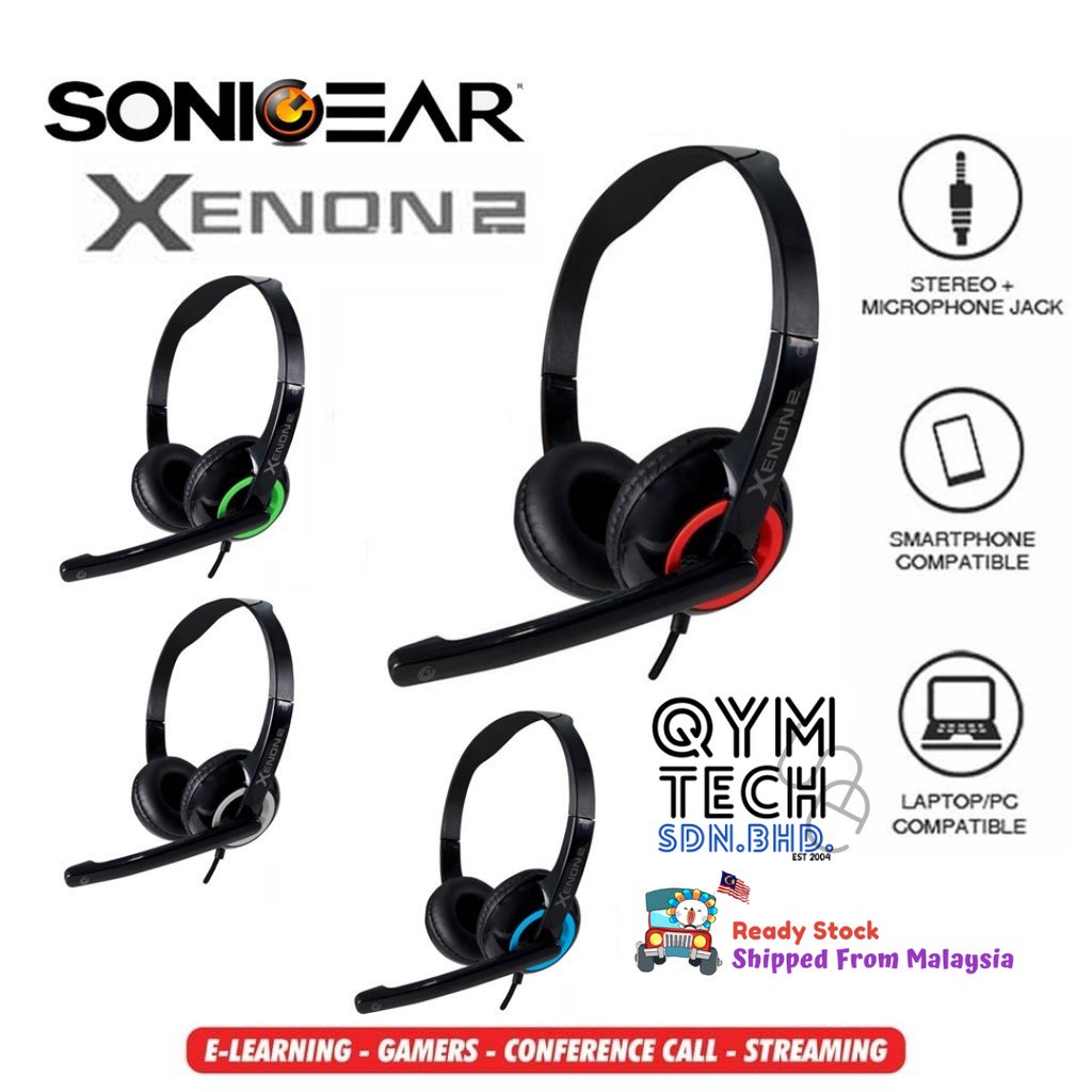 Sonicgear xenon 2 headset best sale with mic