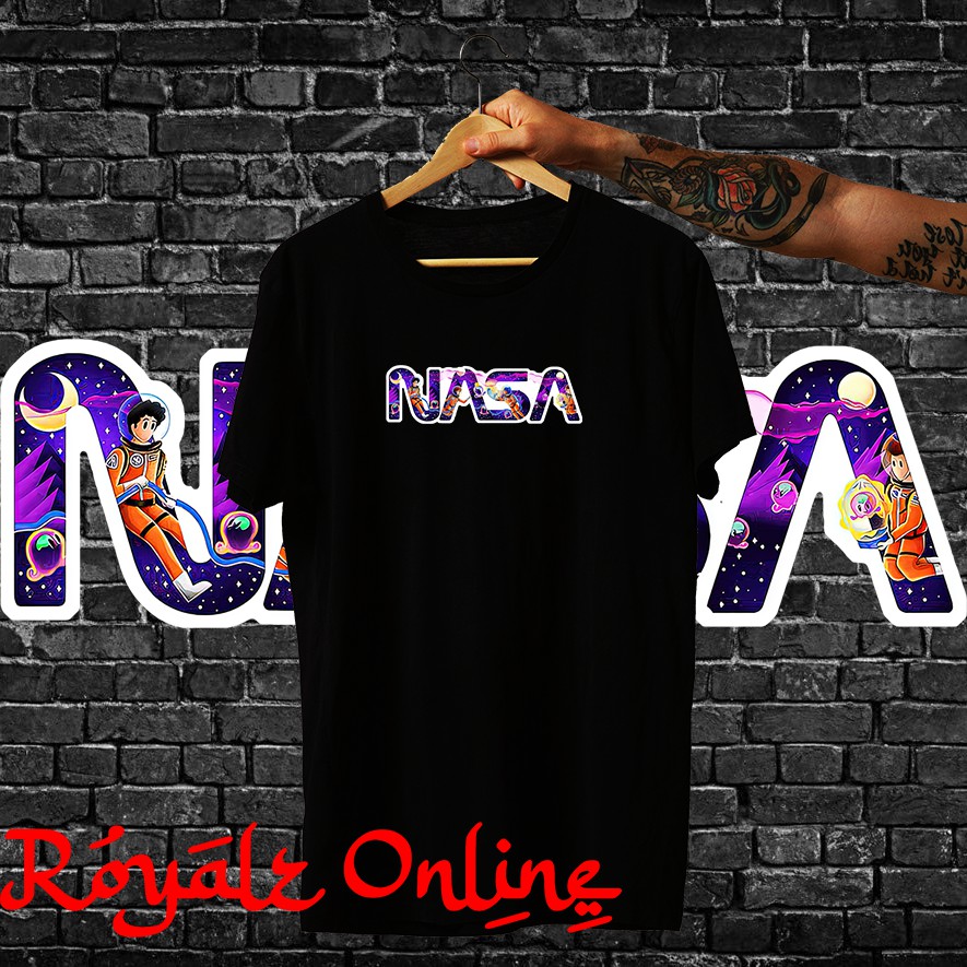 NASA Logo Makeover Graphic Shirt Front Print (Unisex For Men And Women ...