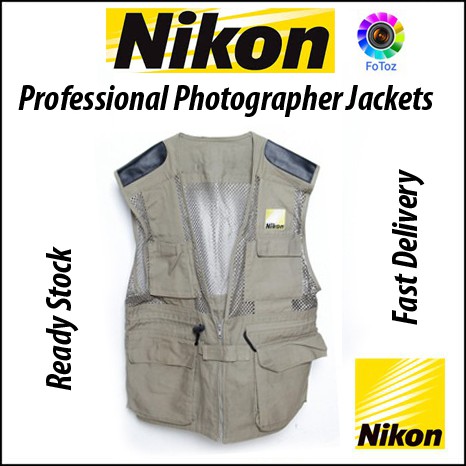 photographer Jackets Cotton for nikon Shopee Malaysia