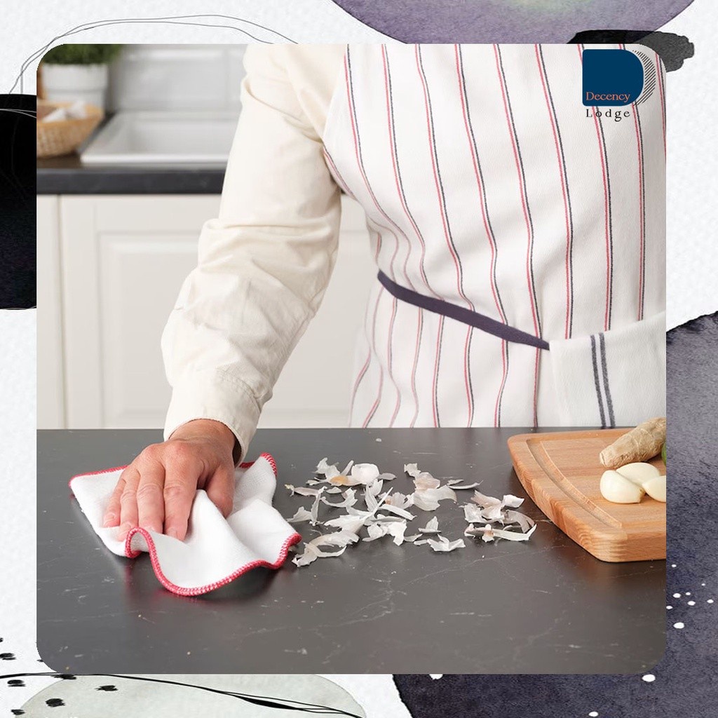 IKEA CLEANING CLOTH HILDEGUN DISH CLOTH 25X25CM KAIN LAP PINGGAN IKEA