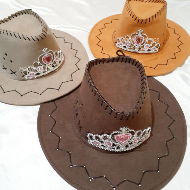 Brown cowgirl hat, y2k cowgirl hat, Boyboy party hat Shopee Malaysia