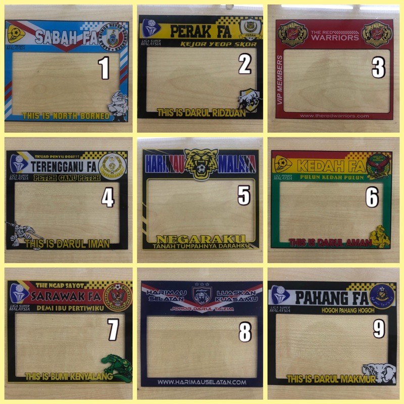 Sticker roadtax cermin kereta sabah sarawak jdt melaka n9 selangor ...