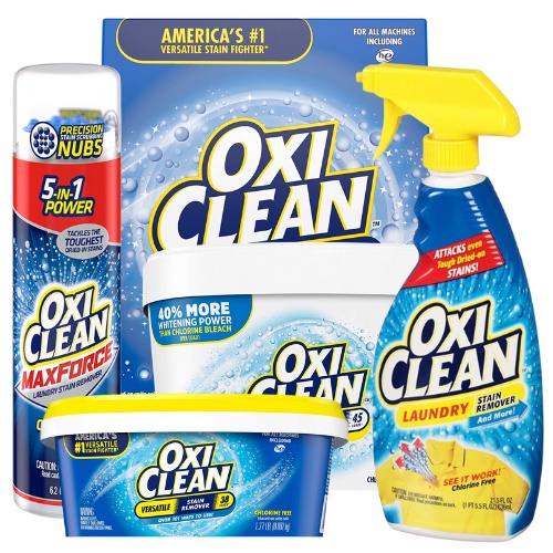 OxiClean White Revive Laundry Whitener Stain Remover Spray Max Force Stick Versatile Powder