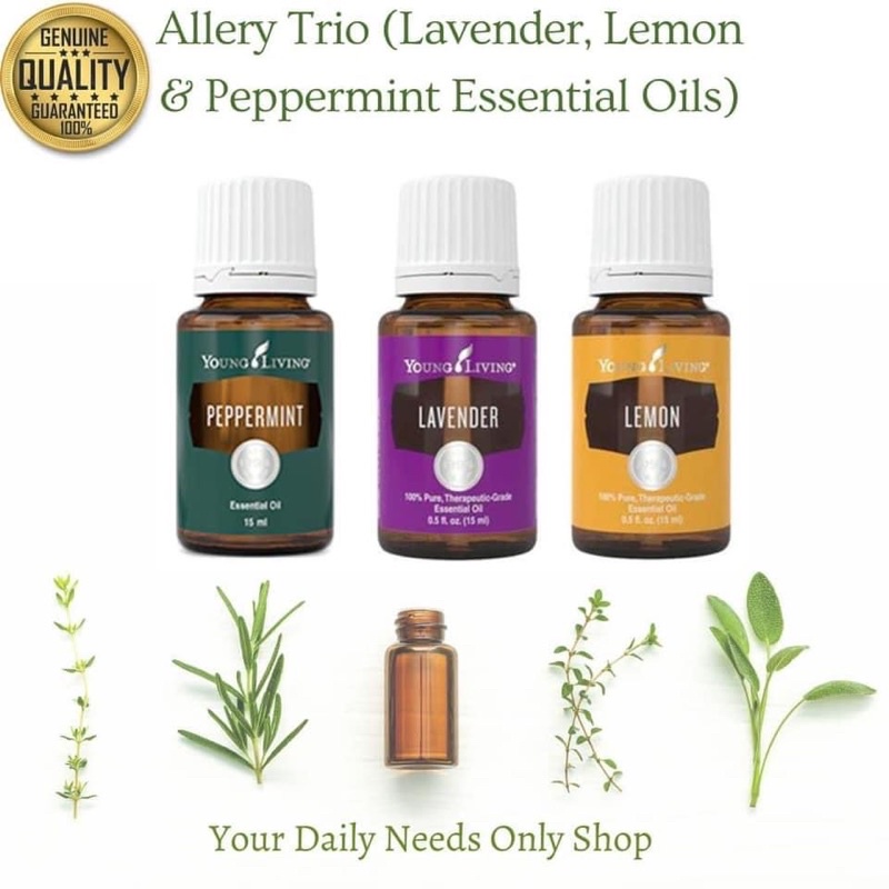 READYSTOCK Natural Allergy Relief Essential Oil 15ml Trio by Young ...