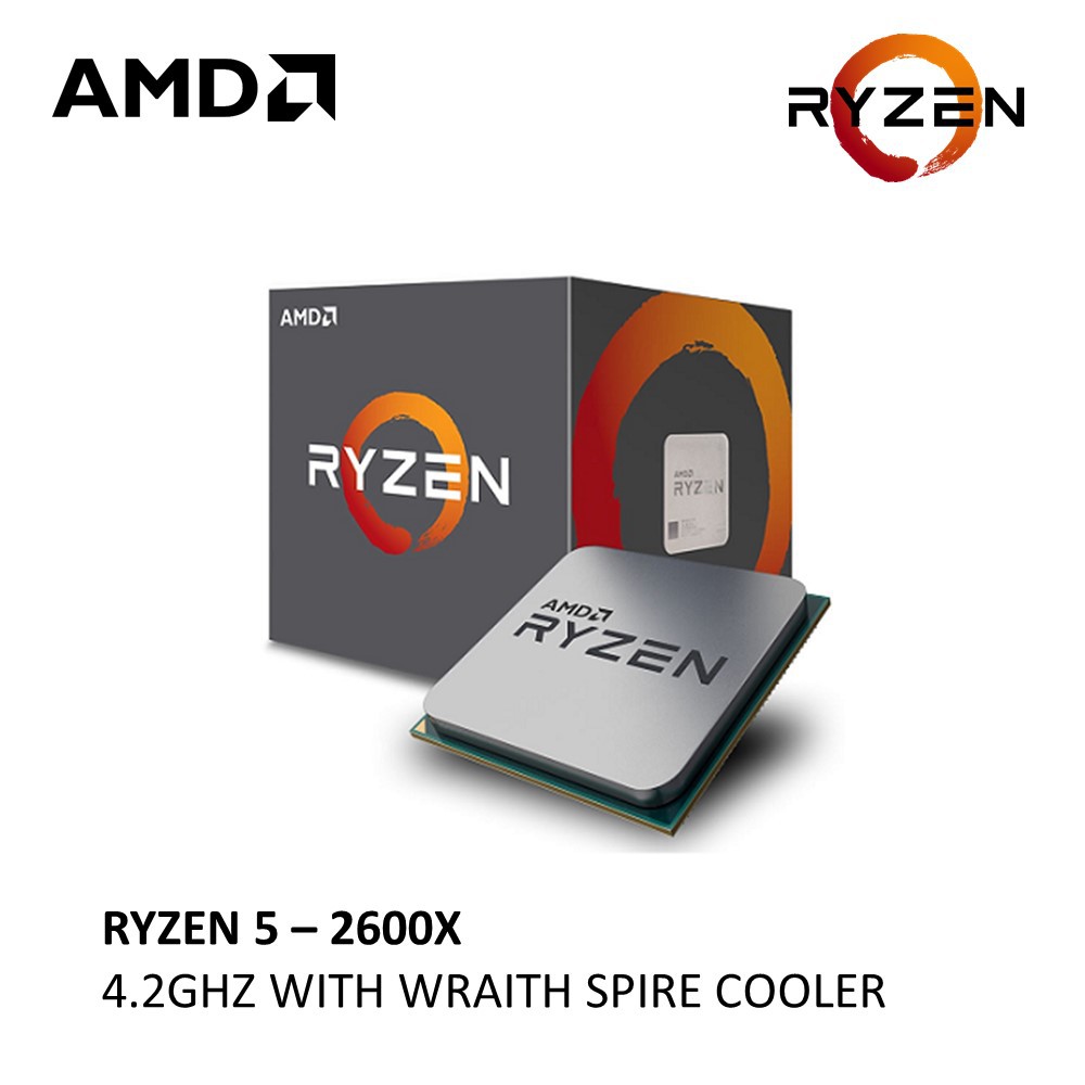 AMD RYZEN 5 2600X 6 Core Processor with Wraith Spire Cooler Shopee Malaysia