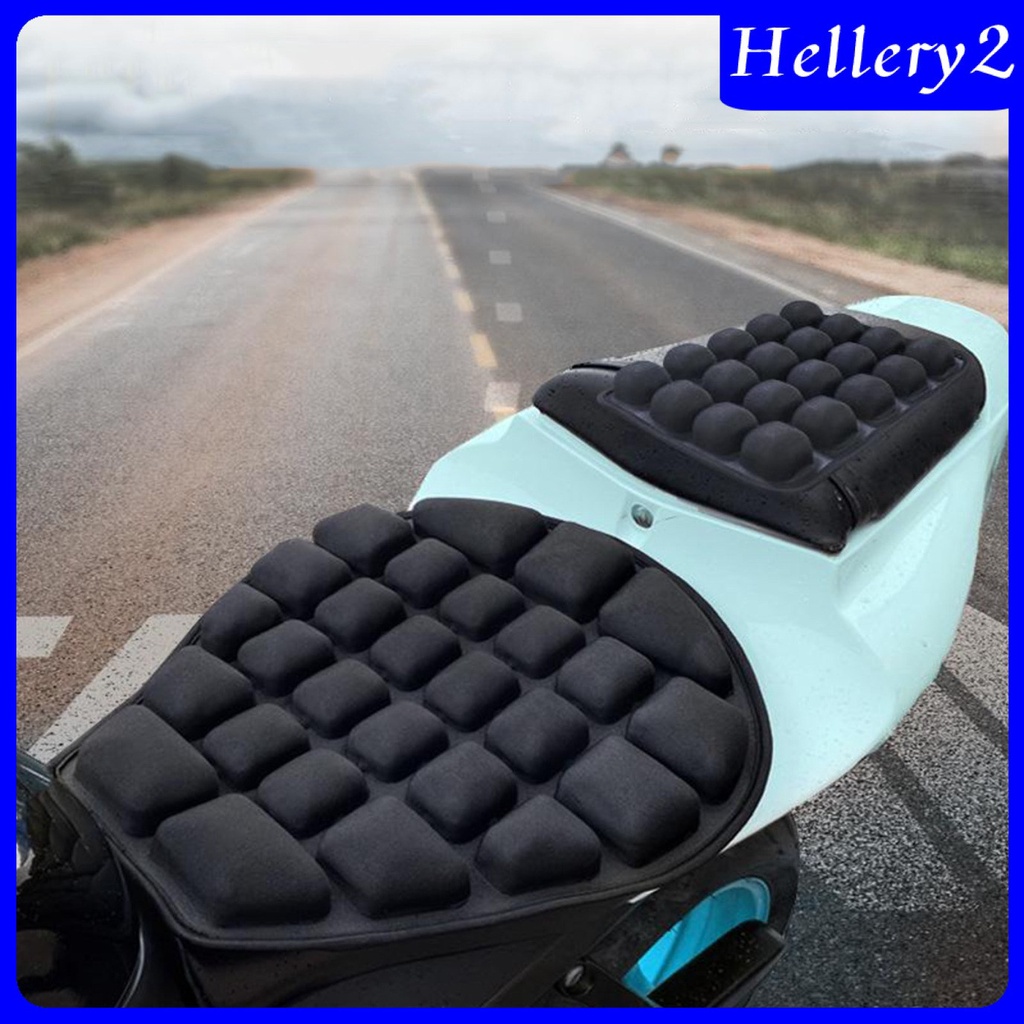 [helleryabMY] Universal 3D Motorcycle Back Seat Inflatable Pad Cruiser ...