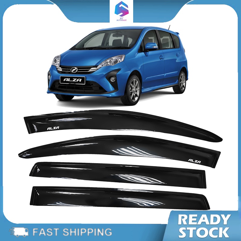 Perodua Alza Door Visor Move Design 10cm Air Press Door Visor Shopee