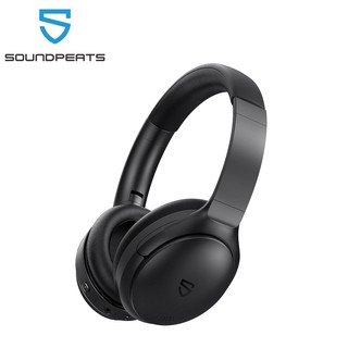 SoundPEATS Space Bluetooth 5.3 Headphones Hybrid Active Noise Cancelling  Wireless Over-Ear Headphone Foldable Lightweight On-Ear Multipoint  Connection with Microphone ANC