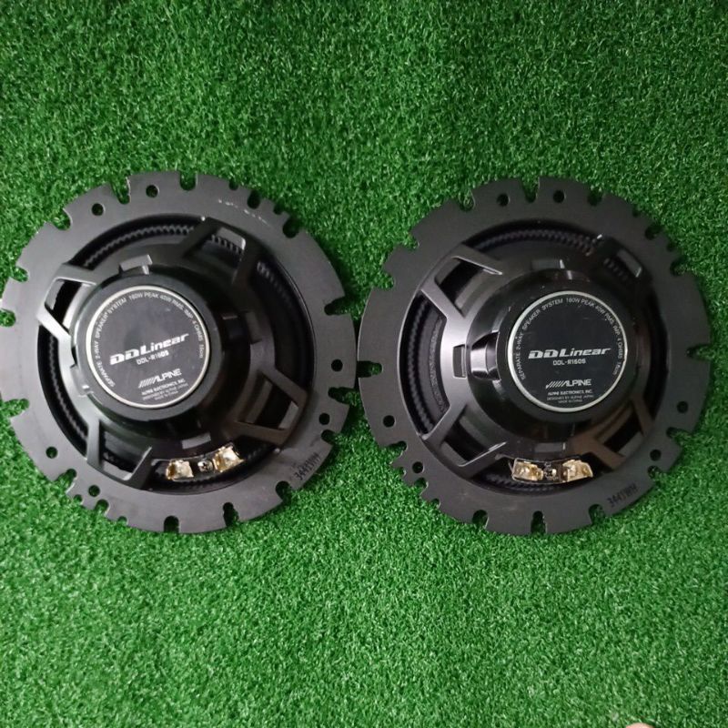 独創的 SET SPEAKER WITH CROSSOWER & TWETTER BRAND ALPINE (DDL-R160S Car Audio