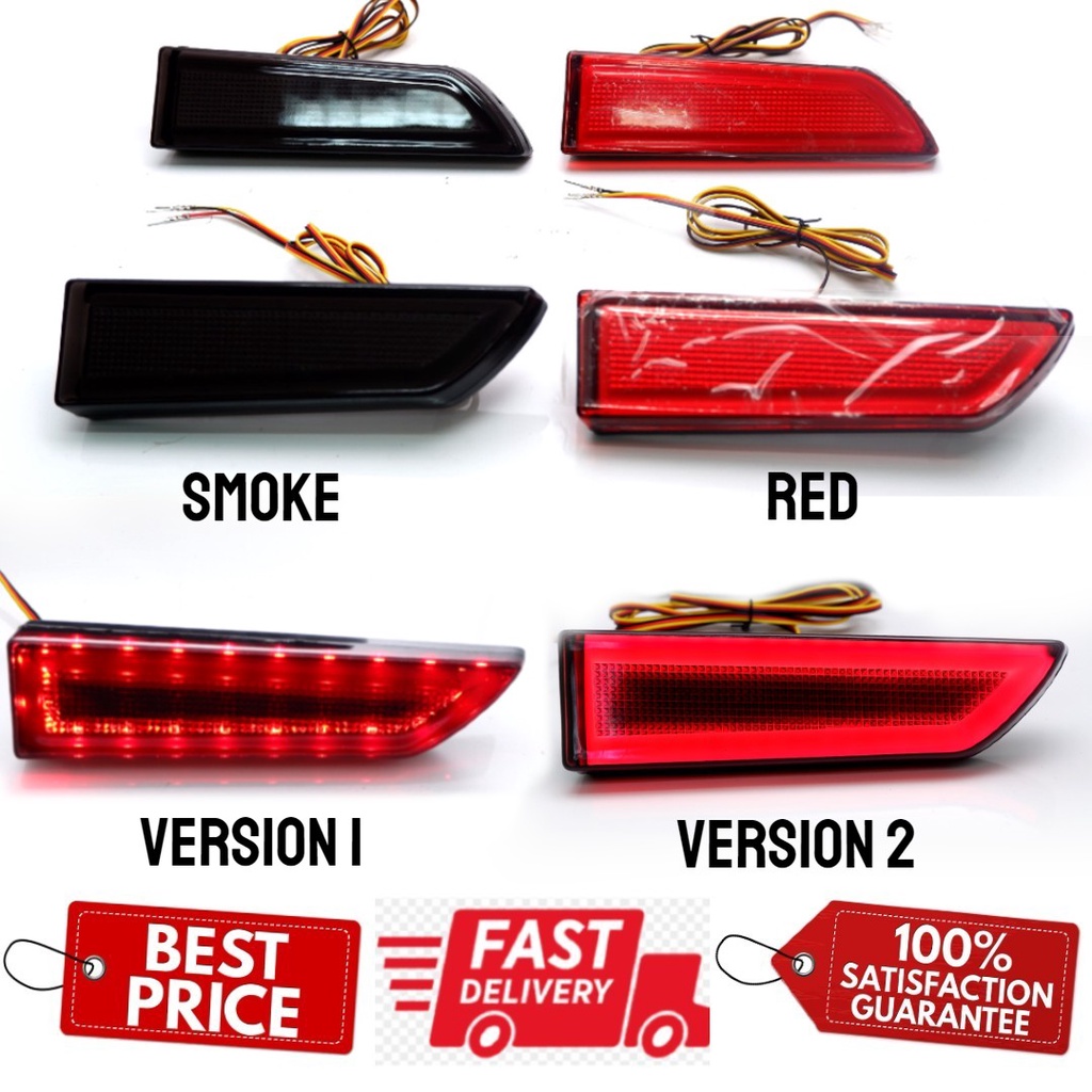 Proton persona / gen2 / exora / satria rear bumper reflector lamp 1 set ...