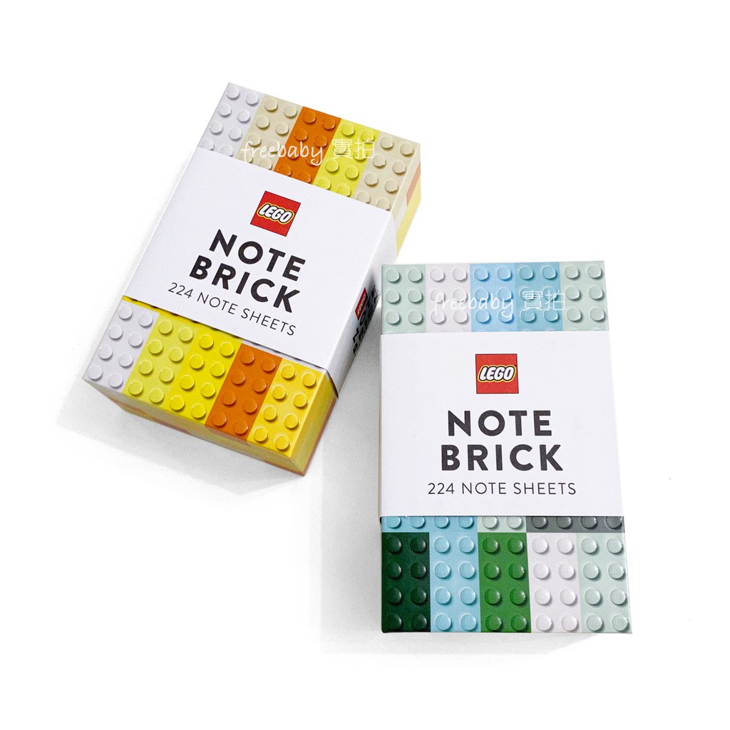 LEGO Building Block Note Paper Collection Set 224 Sheets (Orange/Blue ...