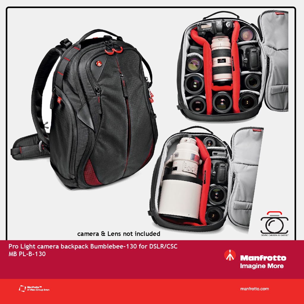 Manfrotto Pro Light camera backpack Bumblebee 130 for DSLR CSC MB PL B 130 Shopee Malaysia