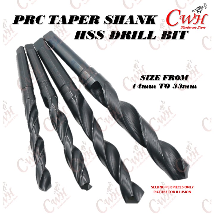 PRC 14MM-33MM TAPER SHANK HSS DRILL BIT BITS TAPPER METAL STEEL WOOD ...