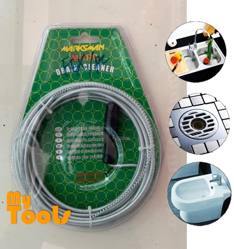 Mytools Drain Cleaner Spiral Spring with Plastic Handle (5mm x 5m ...