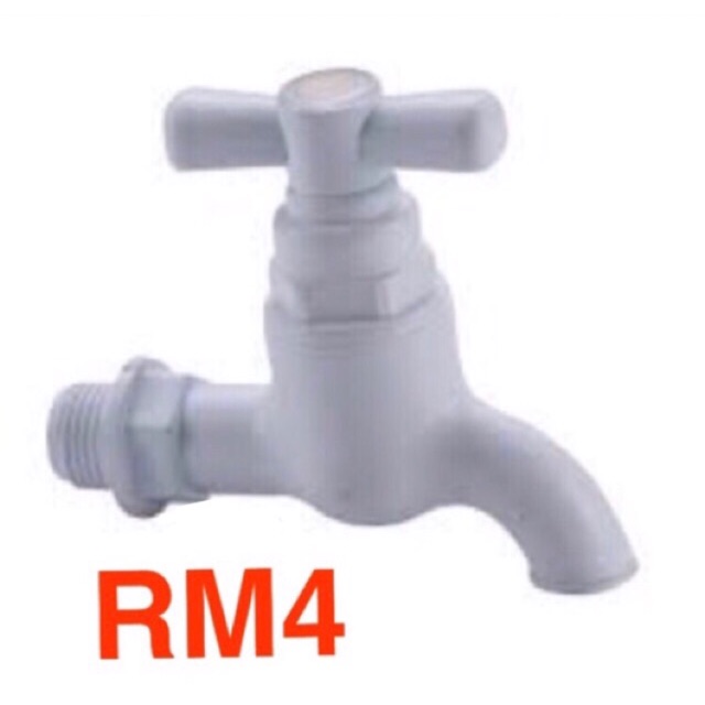 1/2" 1/2 inch PVC water tap Bib Tap plastic Shopee Malaysia