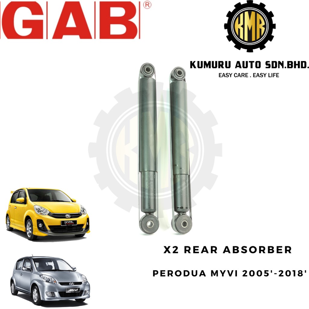 (2@pcs) GAB Gas Rear Absorber Perodua Myvi Old Myvi Lagi Best Myvi Icon ...