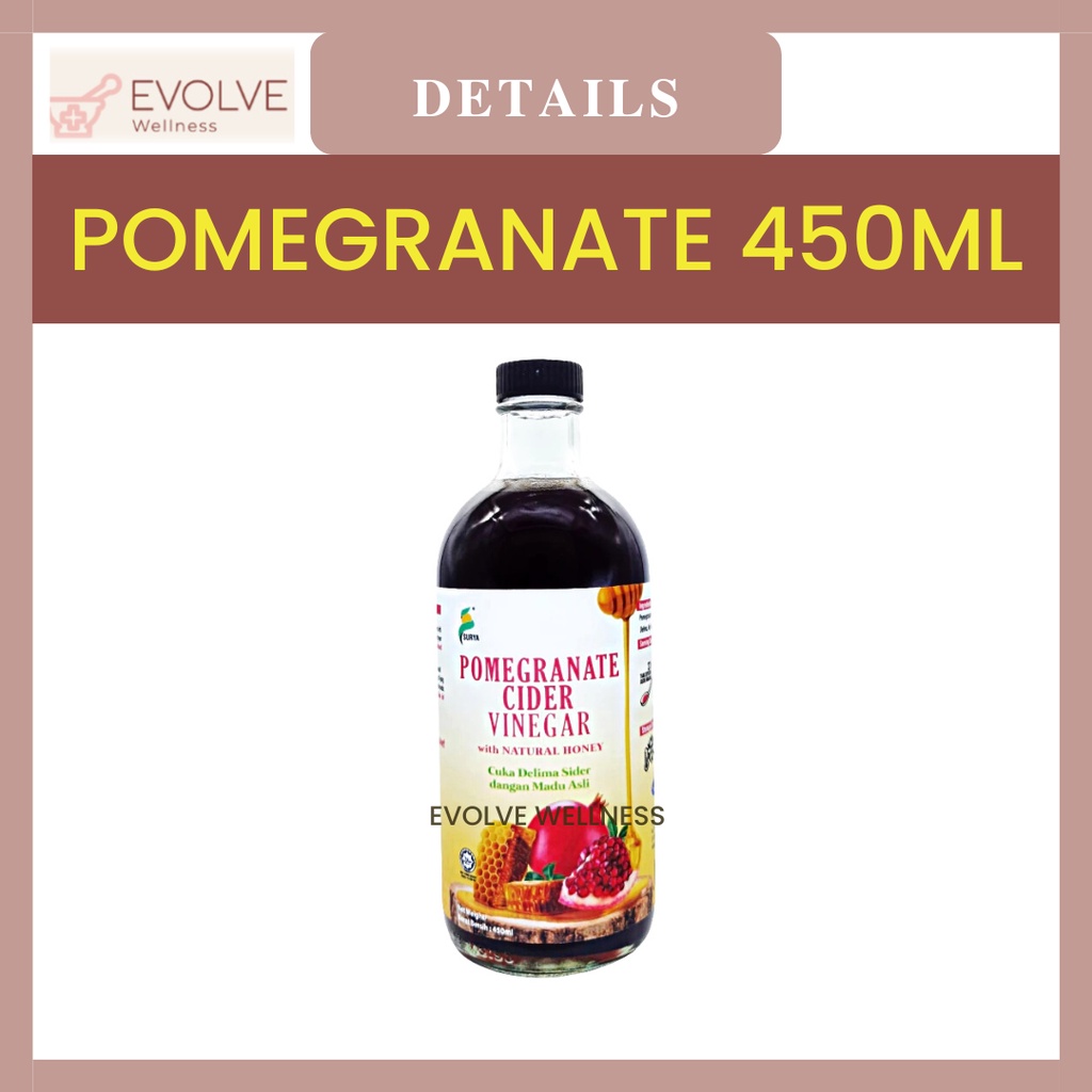 SURYA CIDER VINEGAR 450ML SURYA APPLE CIDER VINEGAR / SURYA POMEGRATE