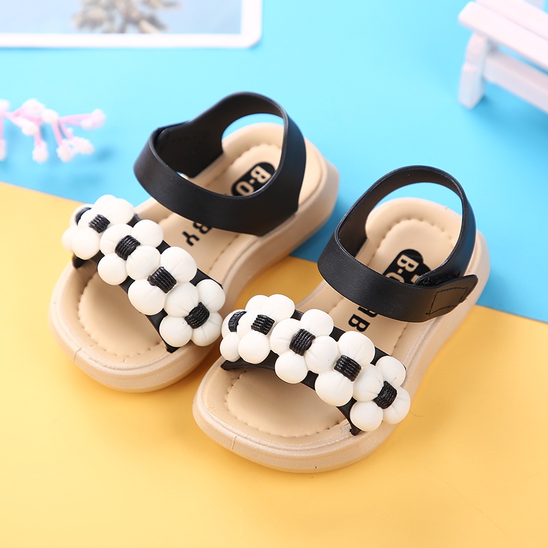 20-29 Flowers Sandal Budak Sandal Perempuan Kids Sandal Girl Sandal ...