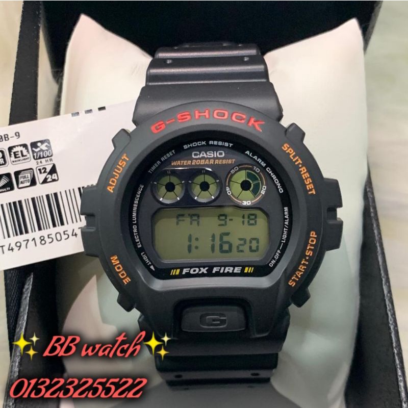 G-Shock 100% authentic [ FOX FIRE ] DW-6900UB-9 / DW 6900UB