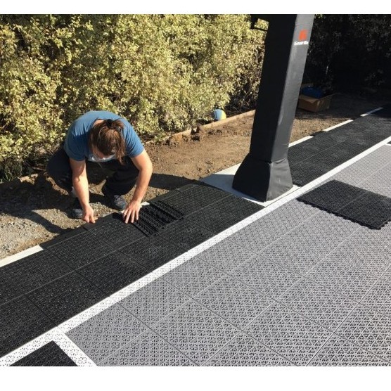 High Srength Environmental PP Interlocking Sports Floor Carpet Mat ...