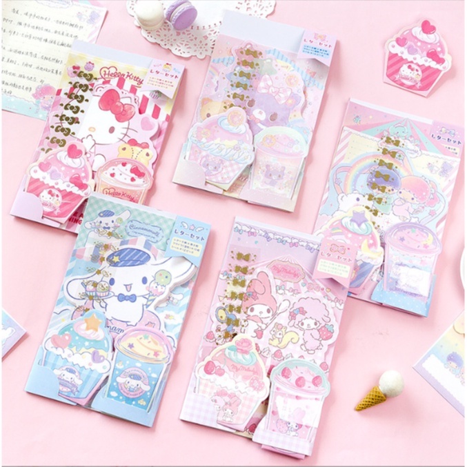 New Sanrio Cute Candy Cartoon Envelope set Cinnamoroll envelope Hello ...