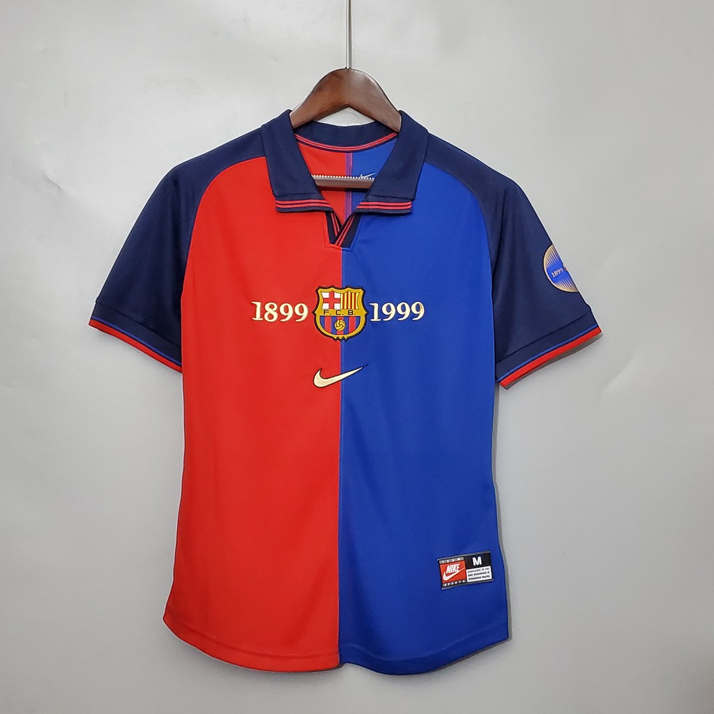 Jersey Retro Barcelona Jersey Bola Away Player Issue Trainning Kit