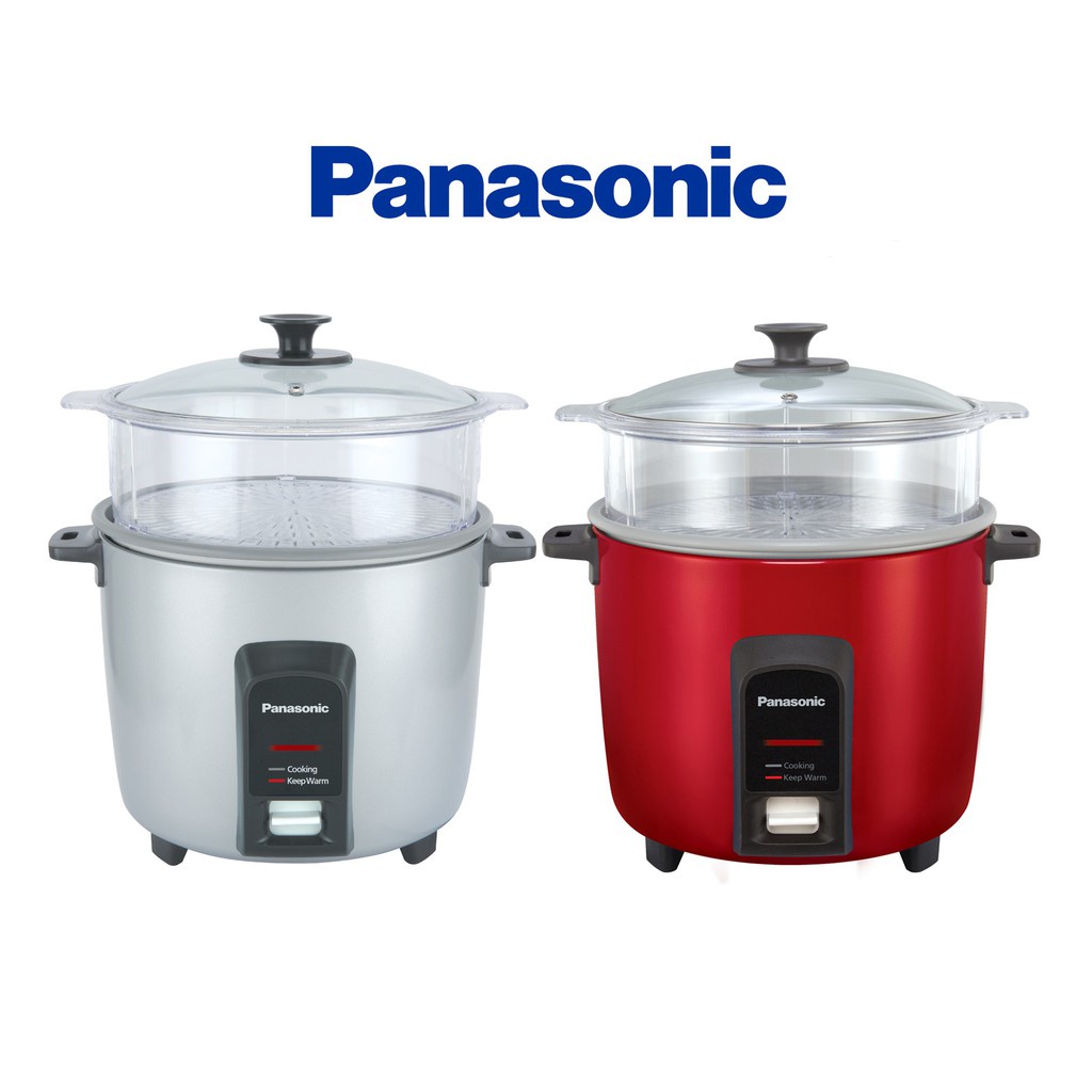 Panasonic Steam Rice Cooker SRY22FGJ (2.2L) Nonstick Coated SILVER