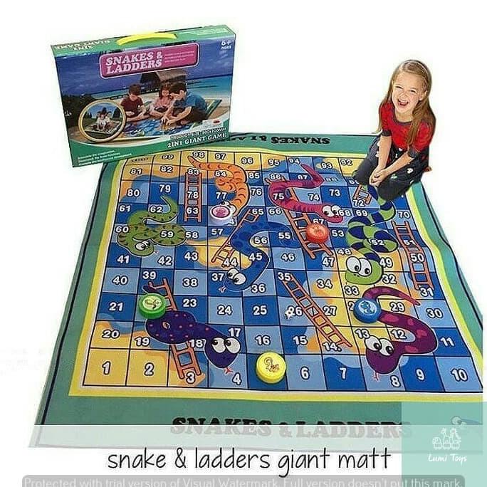 Snakes & Ladders Giant Playmate Children's Toy / Large Snake and ...
