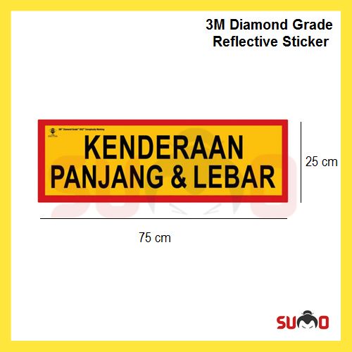 3M Sirim-Certified Diamond Grade Conspicuity Marking Kenderaan Panjang ...