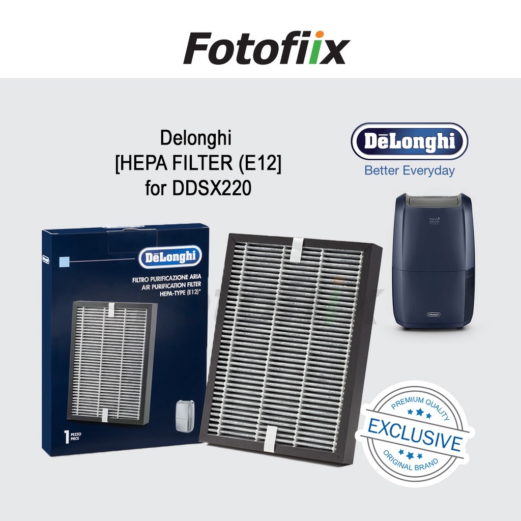 Delonghi HEPA FILTER E12 for Dehumidifiers DDSX220WFA