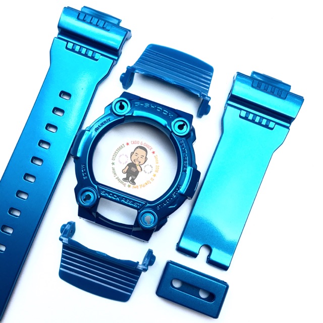 Band Bezel CUSTOM BLUE METALLIC ORIGINAL Casio Gshock G 7900