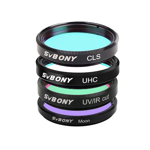 SVBONY SV156 Telescope Filter 1.25'' UHC+CLS+Moon+UV/IR Cut Filters Set