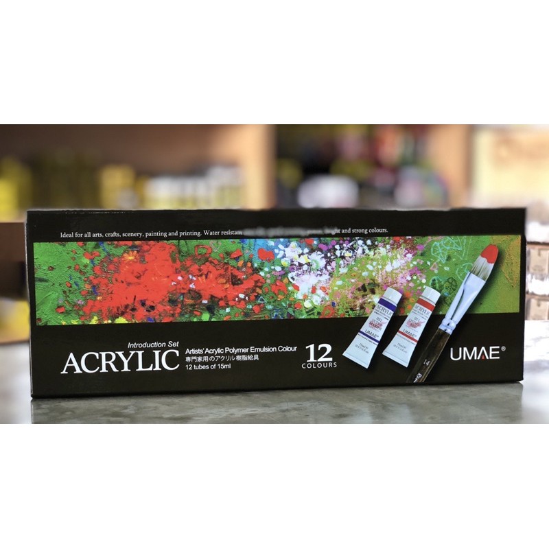 UMAE Acrylic introduction Set of 12 colours | Shopee Malaysia
