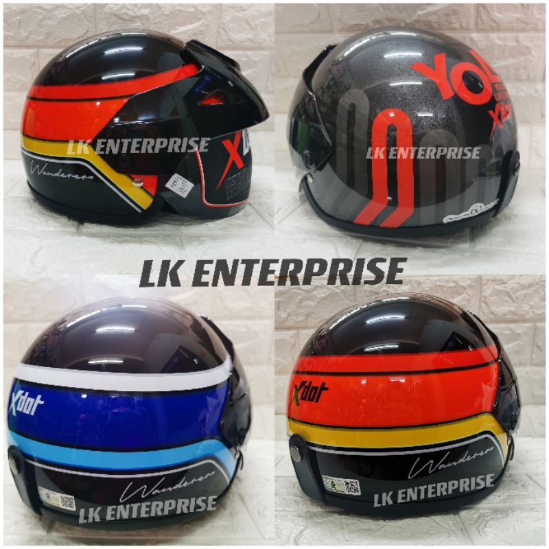 X dot sale half helmet