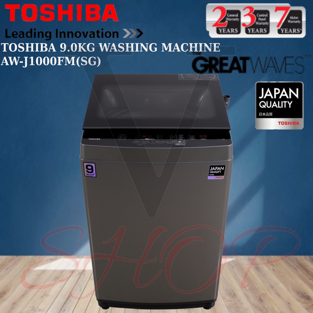 TOSHIBA 9.0KG TOP LOADING WASHING MACHINE AWJ1000FM(SG) Shopee Malaysia
