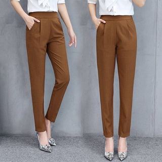 High Waist Stretch Women's Pants Plus Size Trousers (Work Wear)