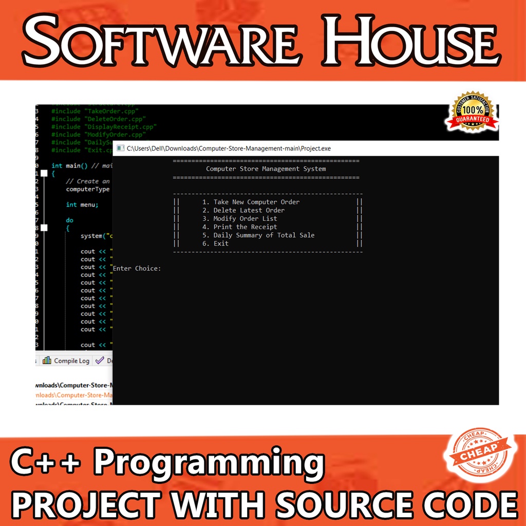 Computer Store Management In C++ Programming Project with Source Code ...