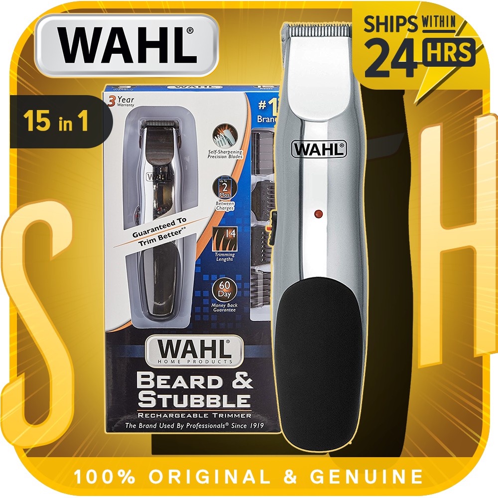 Wahl 99164301 Beard and Mustache Trimmer, Cordless Rechargeable Facial