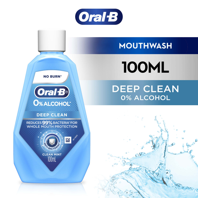 Oral-B Deep Clean Mouthwash (100ml) | Shopee Malaysia