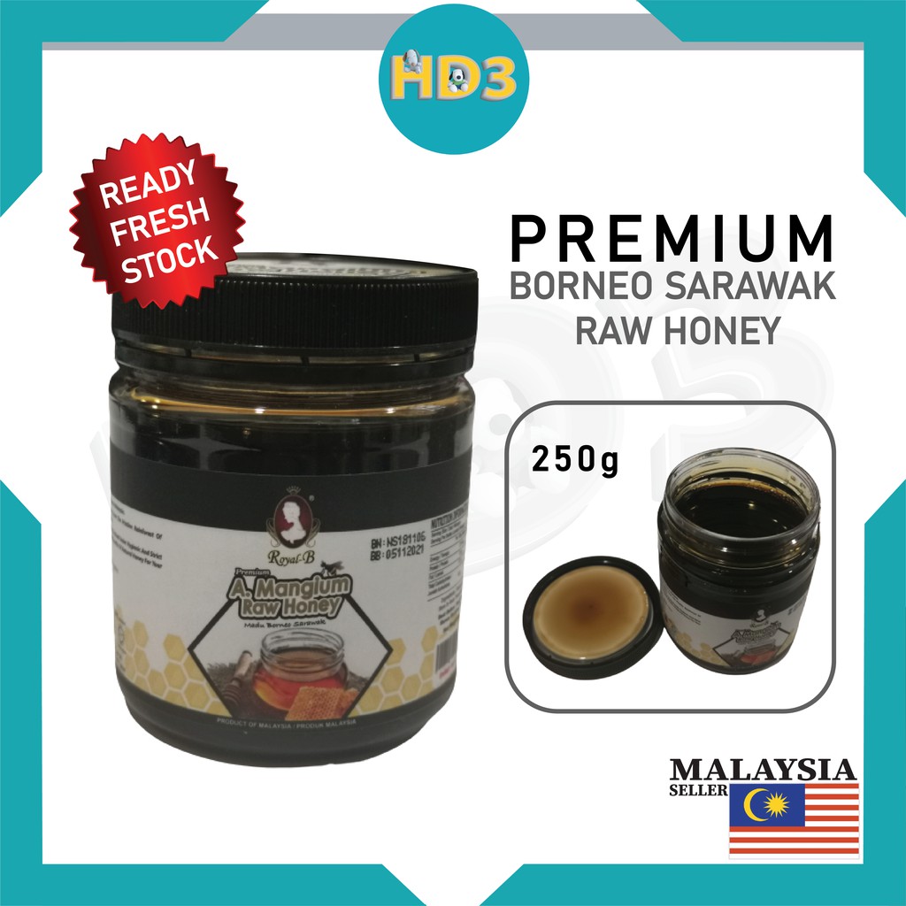 PREMIUM ROYAL-B SARAWAK BORNEO RAW HONEY 250g | Madu Borneo Sarawak ...