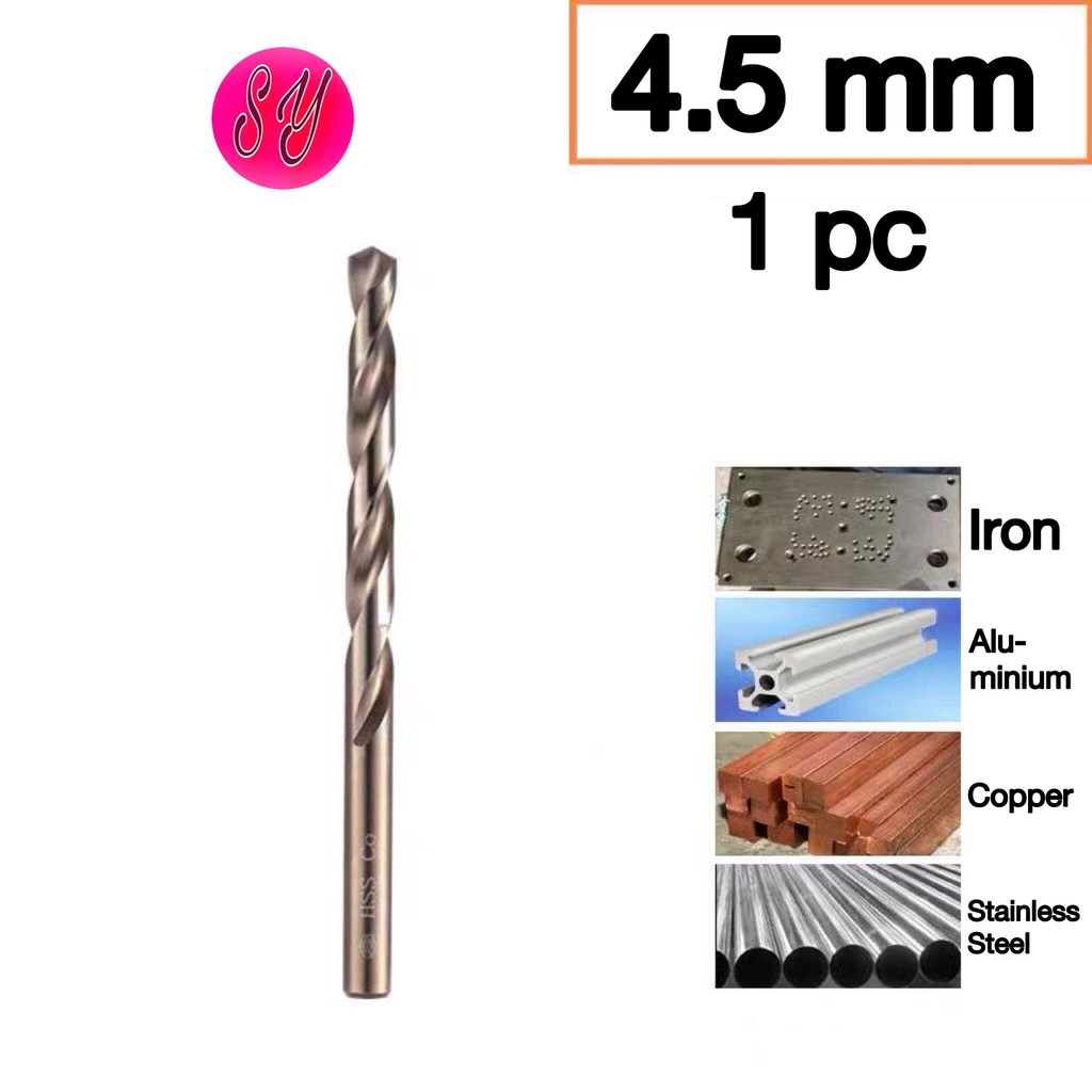 1SY Cobalt HSS Twist Drill Bit/Set Fully Grind 135° Split Point ...