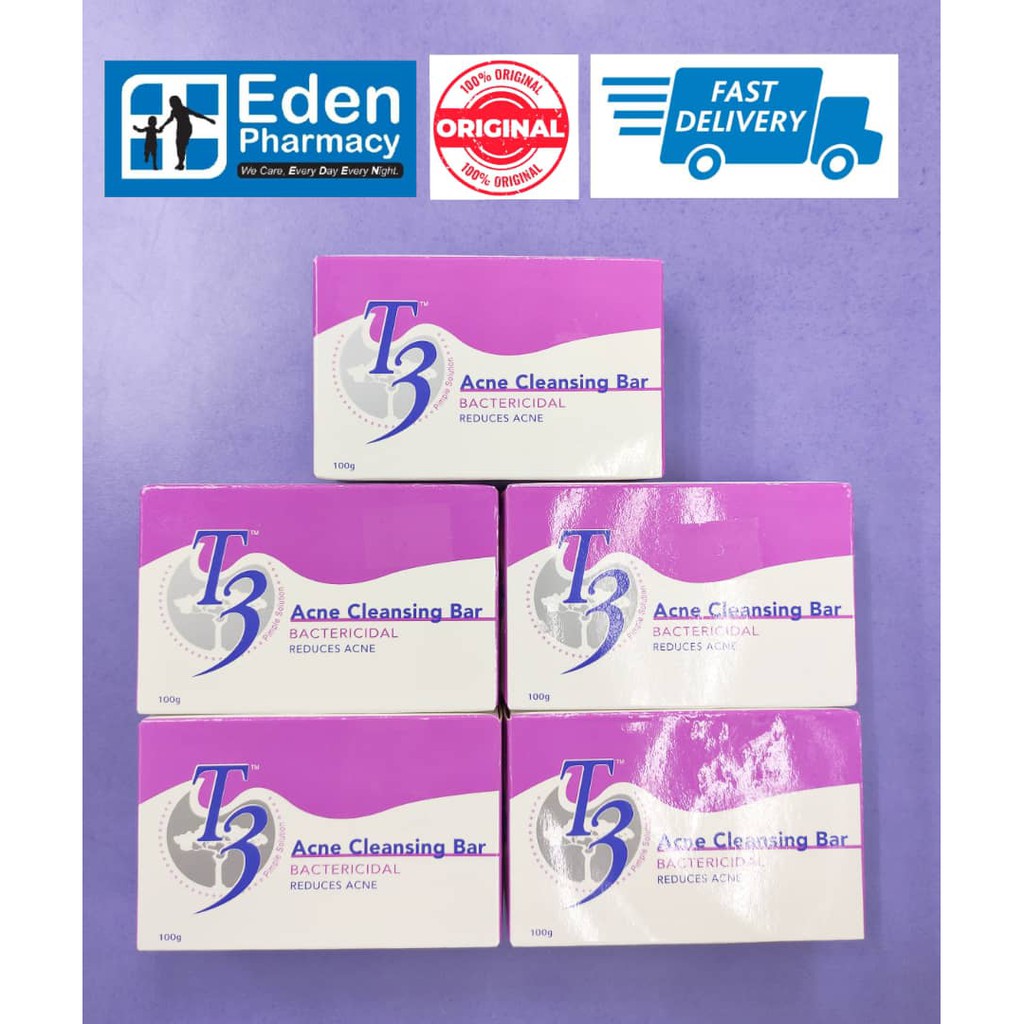 T3 Pimple Solution T3 acne cleansing bar bactericidal ( 100g ) Shopee
