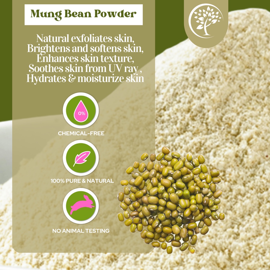 Natural Mung Bean Powder- For DIY Soap Making, Face Mask Powder ...