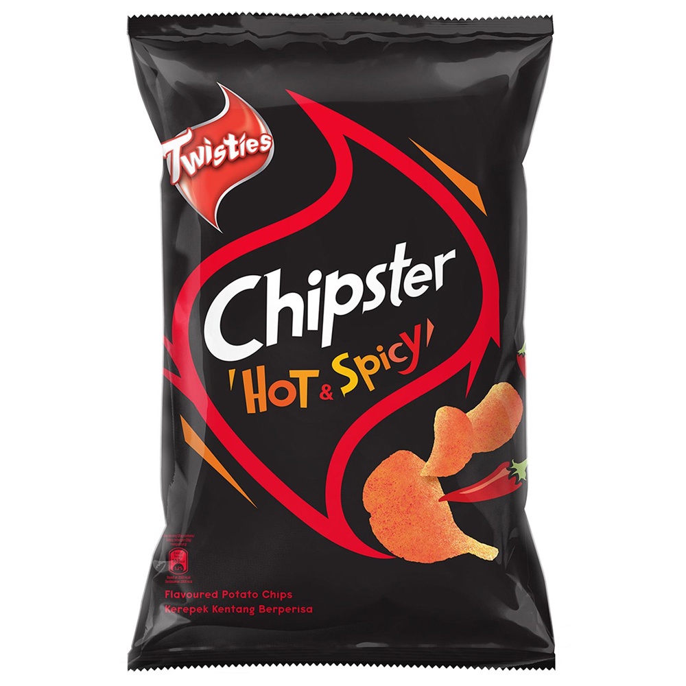 Twisties Chipster Flavoured Potato Chips ( Flaming BBQ/ Hot & Spicy